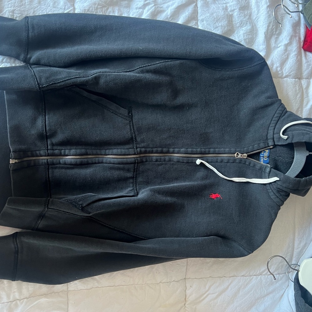 Polo Ralph Lauren Black Hoodie with Zip